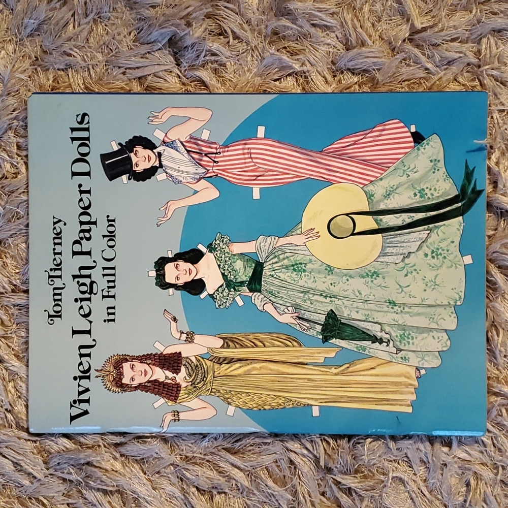 Vintage Vivien Leigh Paper Dolls Book in full color from 1981